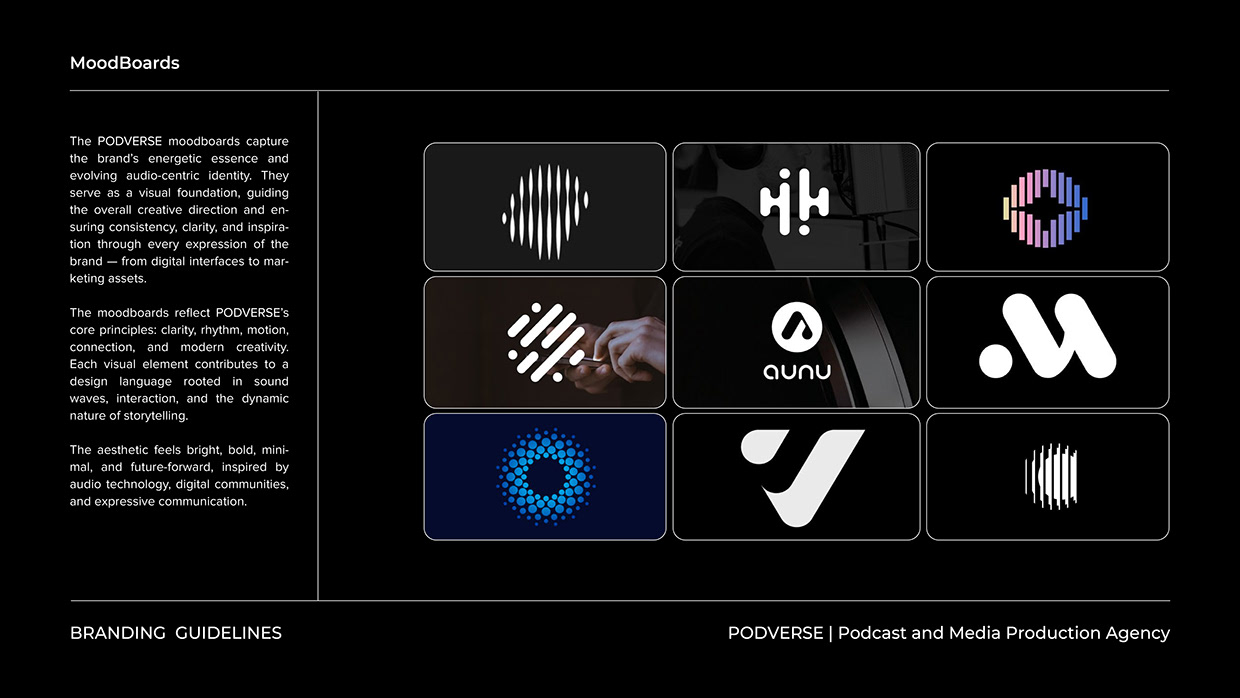 Podcast & Media Brand Logo & Brand Guideline Image 13