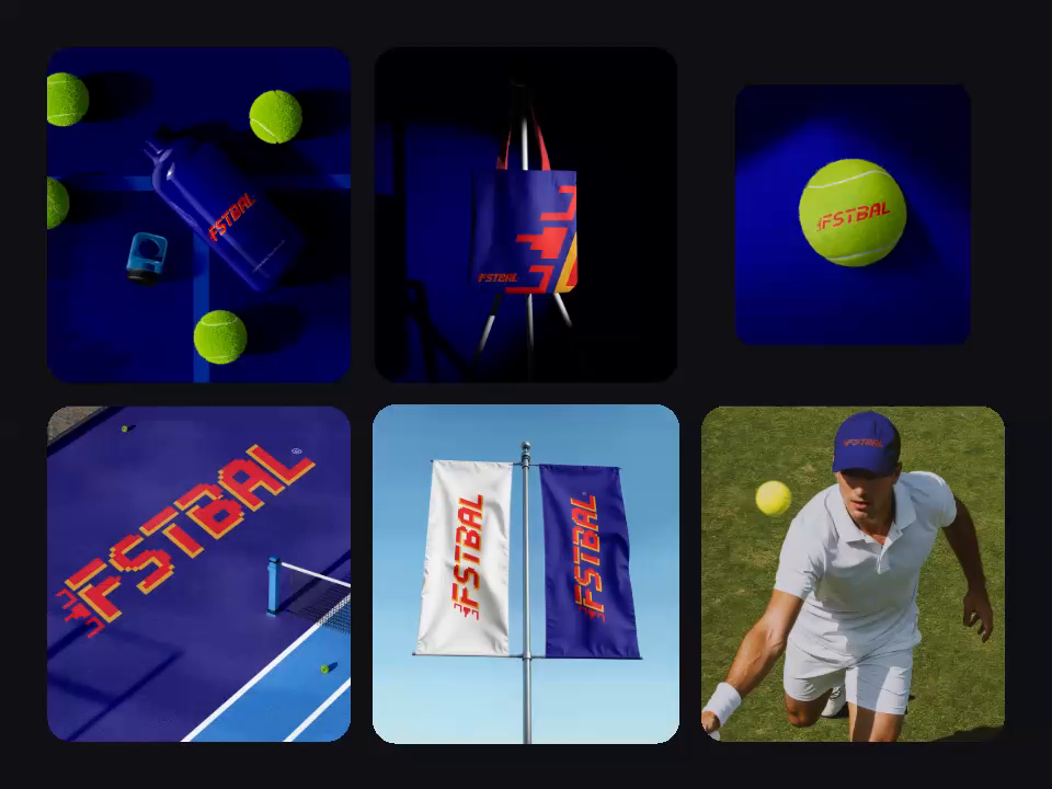 Tennis Brand Logo Design, Wordmark Logo Image 0