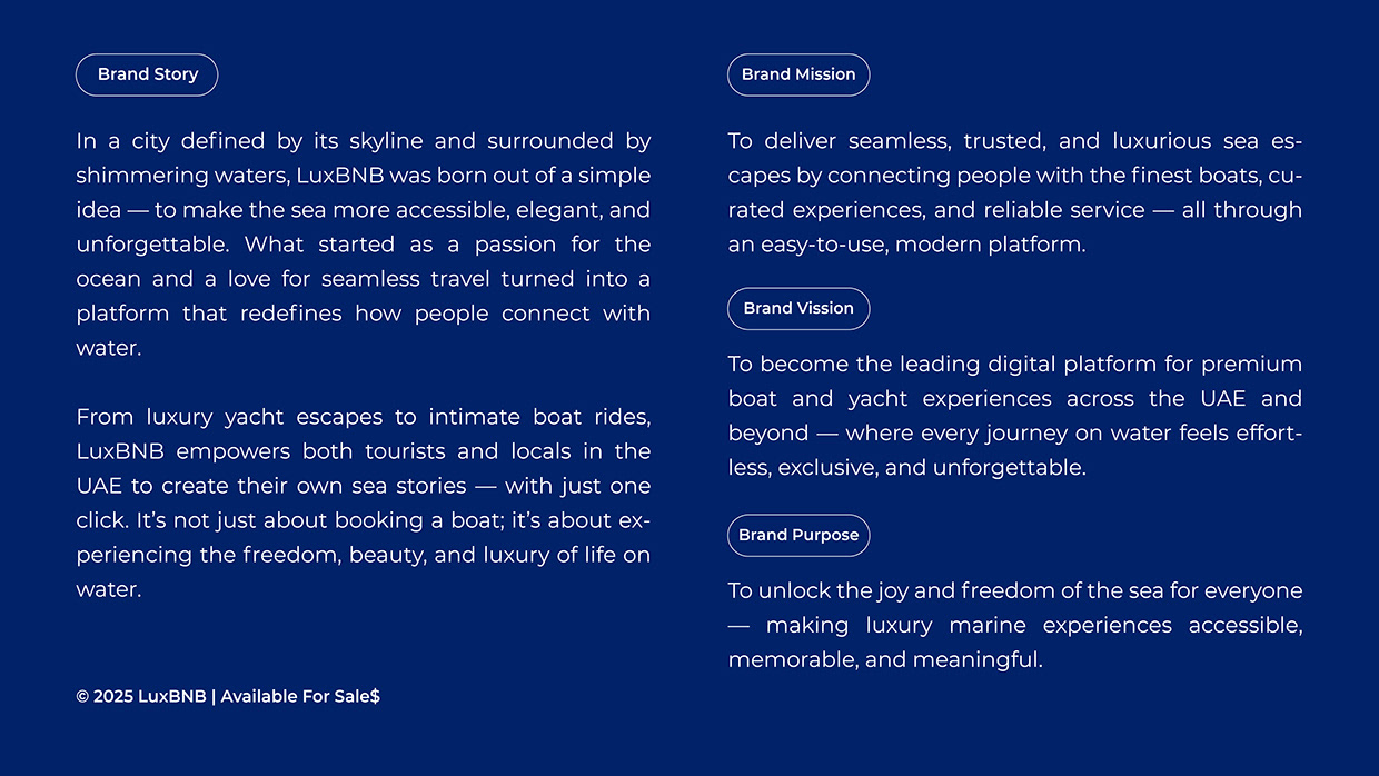 LuxBNB - Luxury Travel Tech Branding Image 0