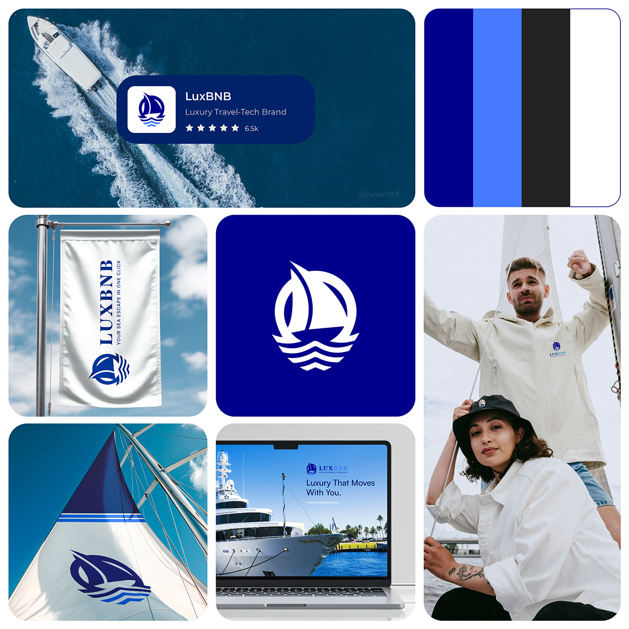 LuxBNB - Luxury Travel Tech Branding Image 4