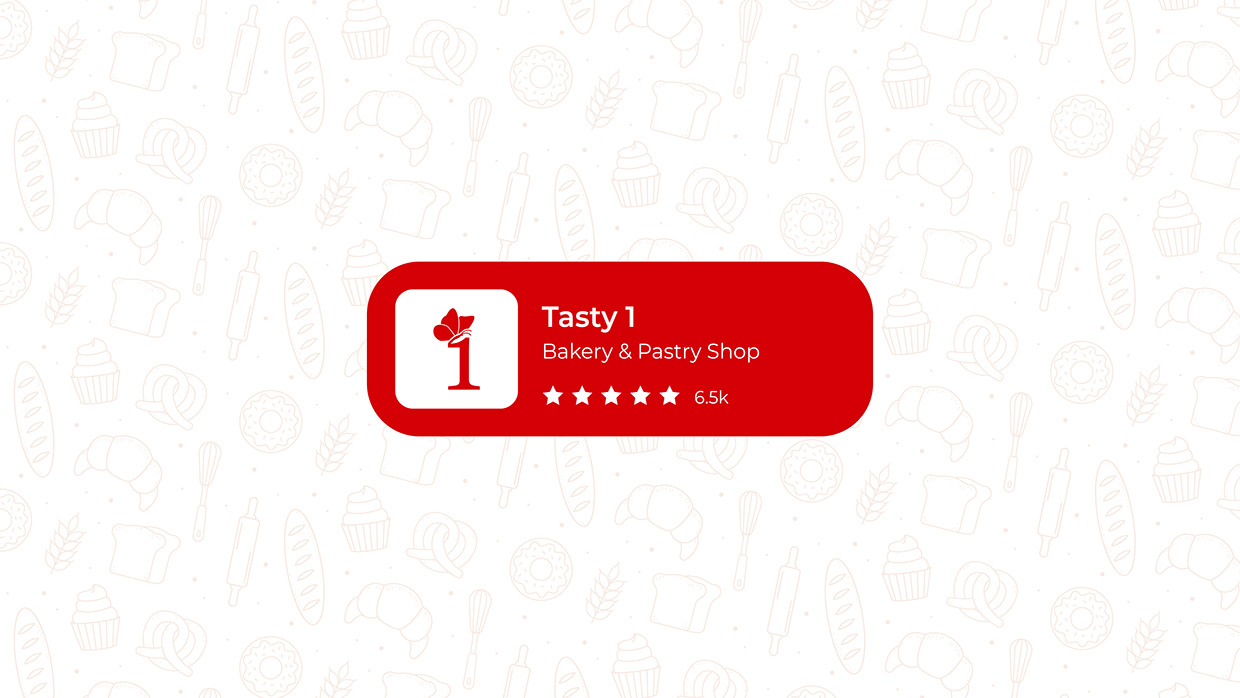 Tasty 1 - Bakery Logo & Brand Identity Design Image 8