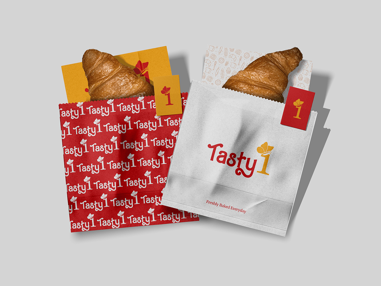 Tasty 1 - Bakery Logo & Brand Identity Design Image 11
