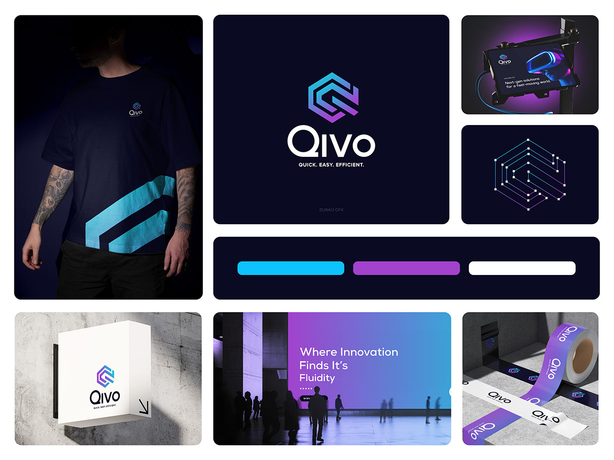 QIVO | Modern SaaS & Tech Platform Branding Image 1