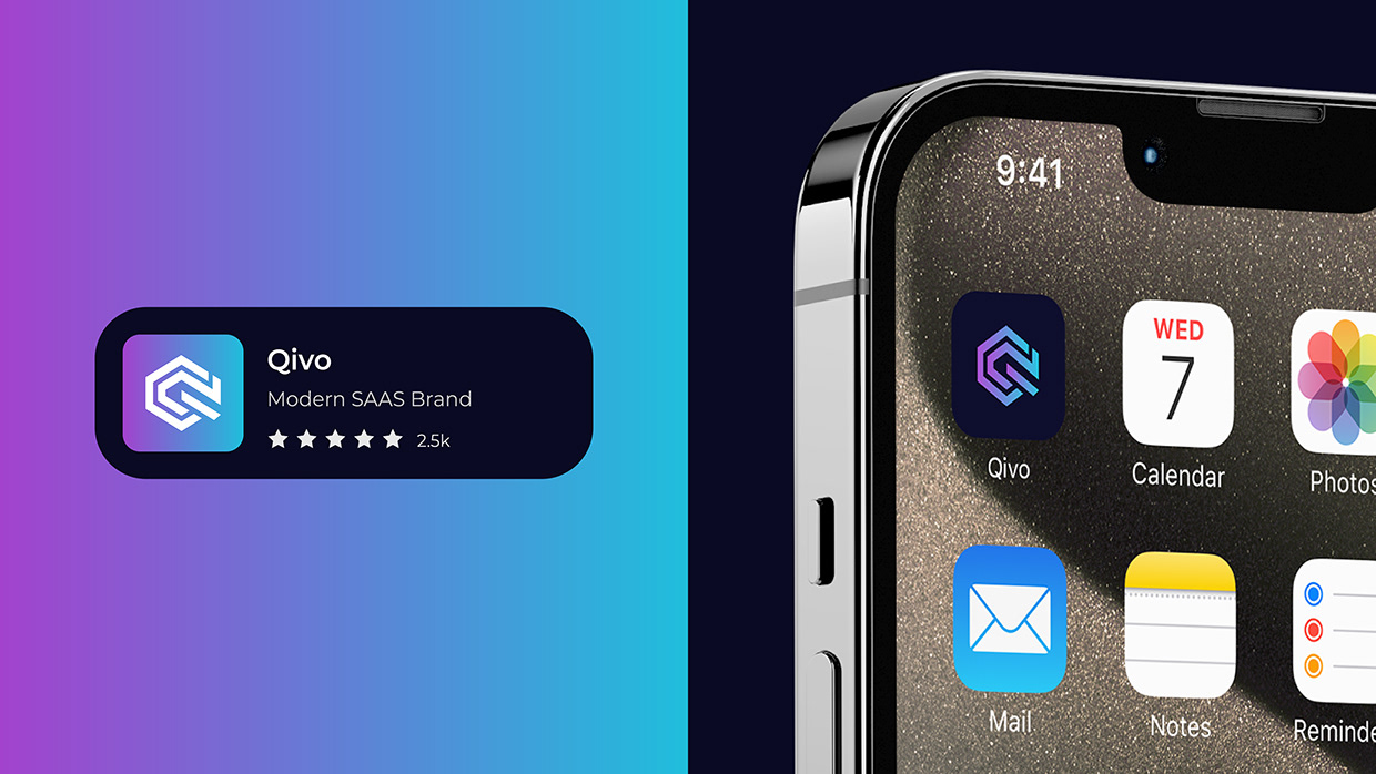 QIVO | Modern SaaS & Tech Platform Branding Image 14