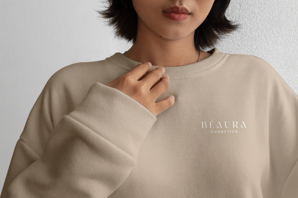 BeAura | Beauty Cosmetic Brand Logo Branding Image 3