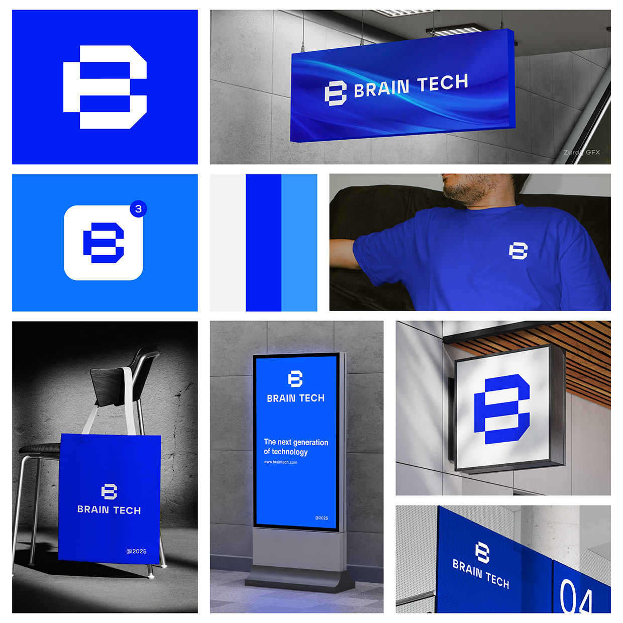 BrainTech - Technology Logo Branding Image 0