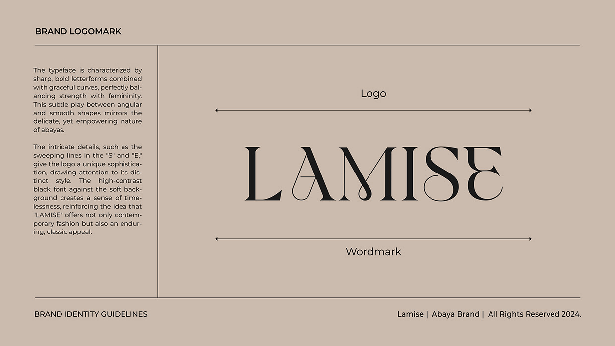 Women Abaya Logo Branding | Brand Identity Guideline Image 4