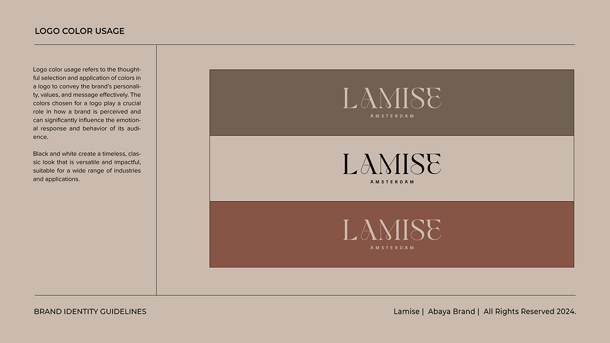 Women Abaya Logo Branding | Brand Identity Guideline Image 6
