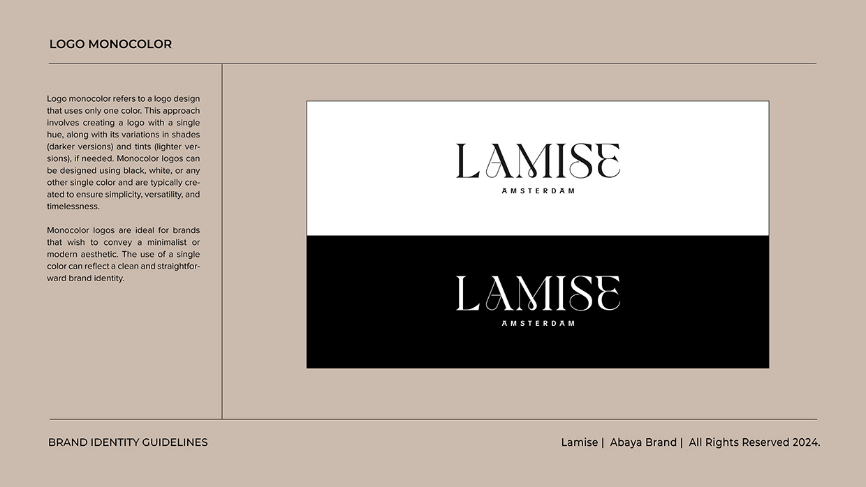 Women Abaya Logo Branding | Brand Identity Guideline Image 8