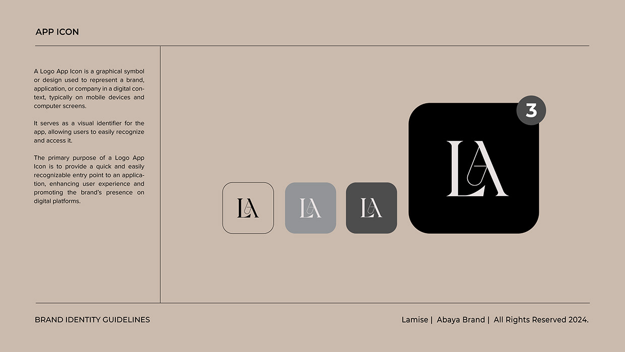 Women Abaya Logo Branding | Brand Identity Guideline Image 9