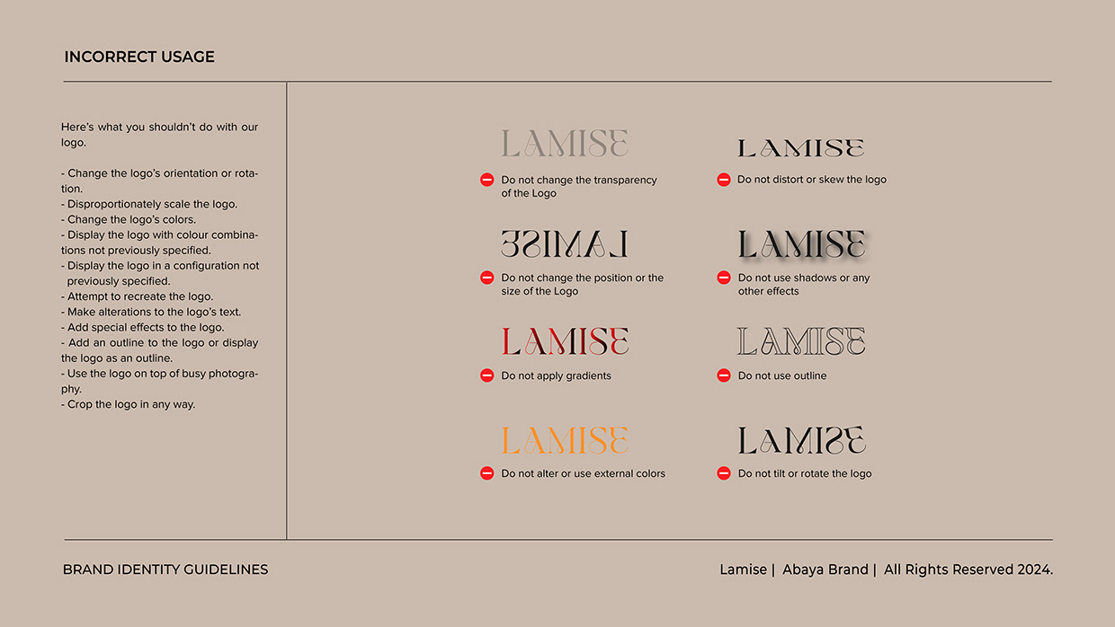 Women Abaya Logo Branding | Brand Identity Guideline Image 10
