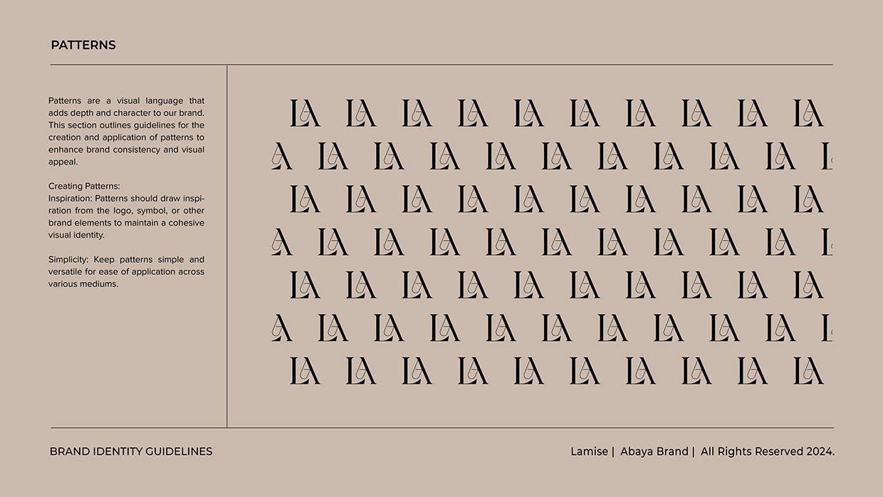Women Abaya Logo Branding | Brand Identity Guideline Image 13