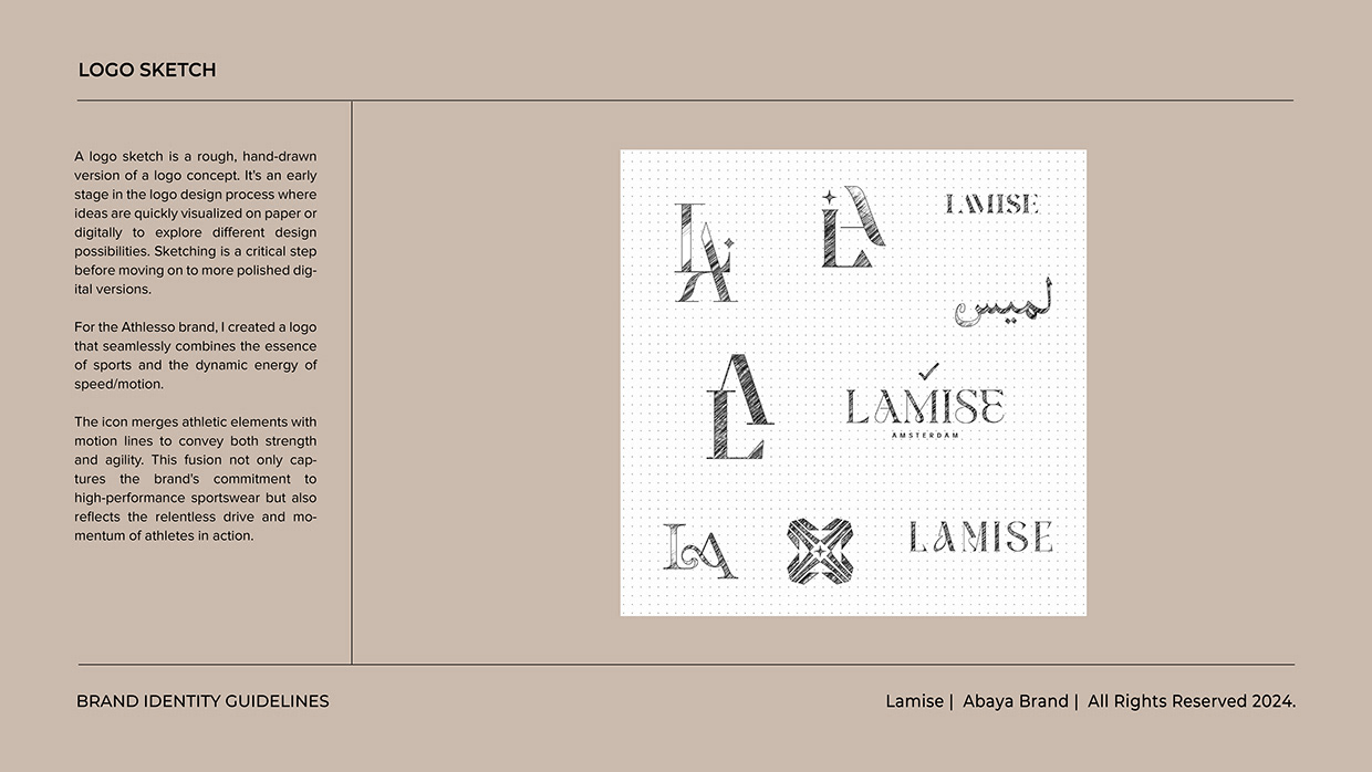 Women Abaya Logo Branding | Brand Identity Guideline Image 15