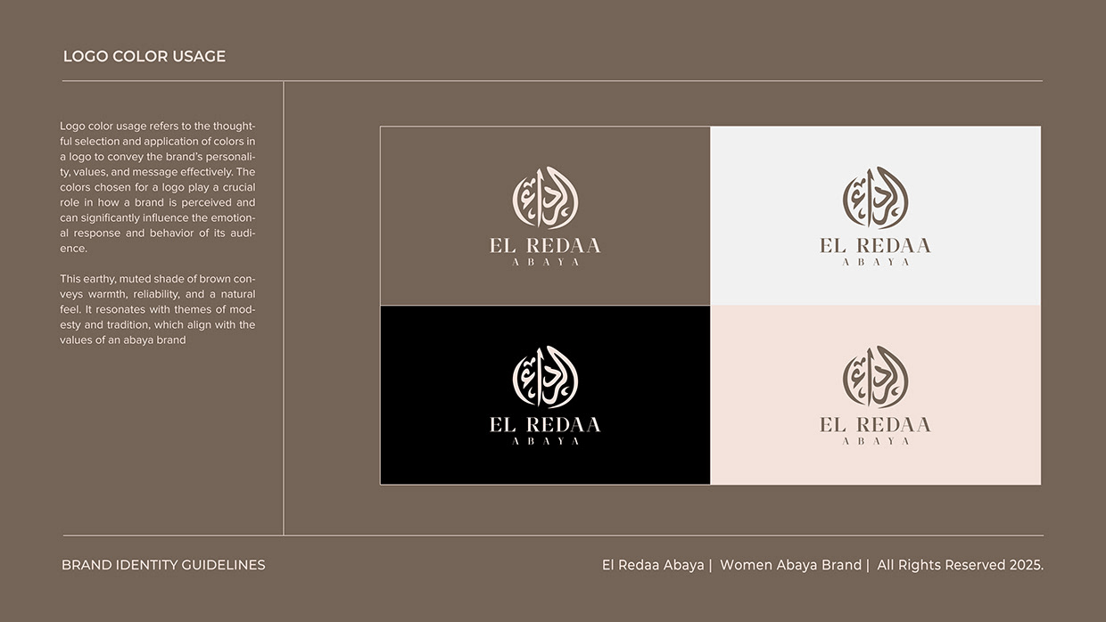 Women Abaya Logo Branding | Calligraphy Logo Image 7