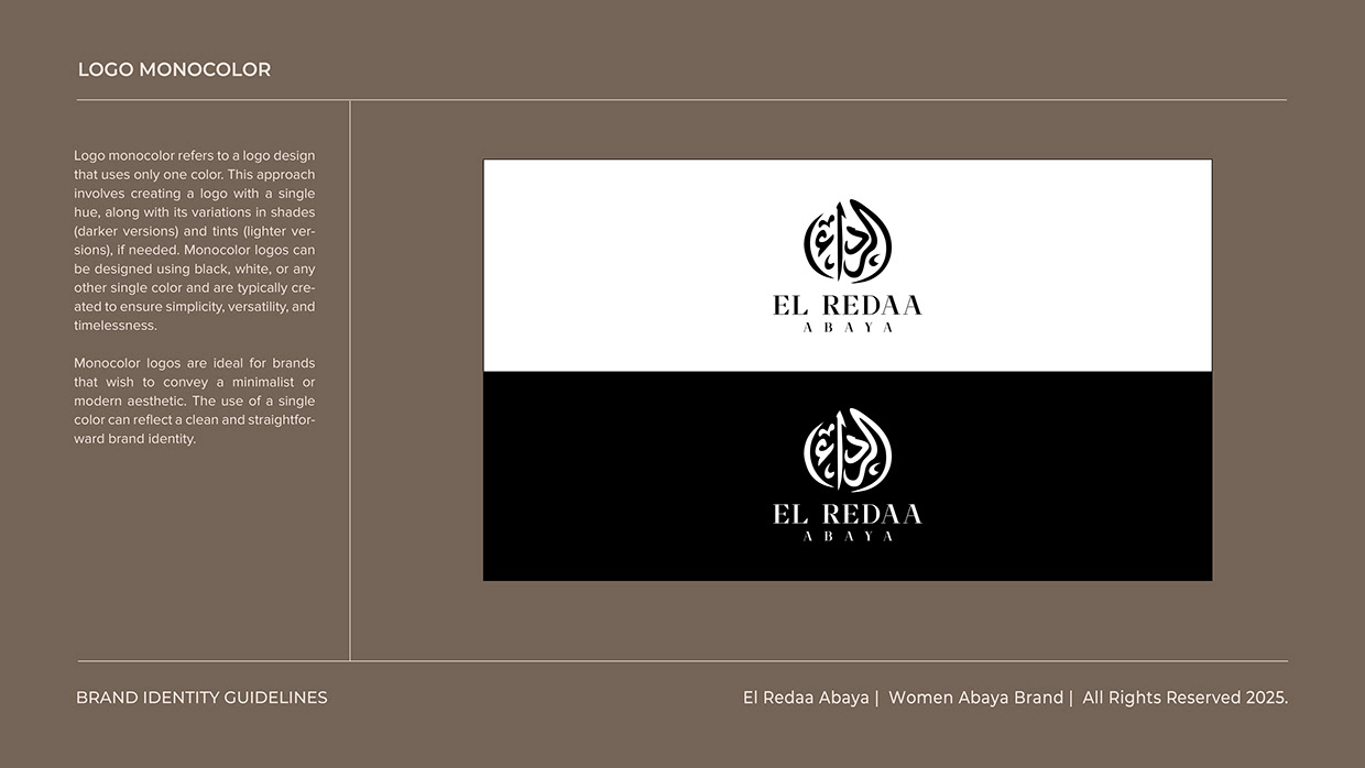 Women Abaya Logo Branding | Calligraphy Logo Image 9