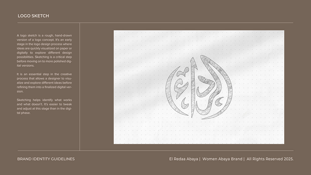 Women Abaya Logo Branding | Calligraphy Logo Image 17