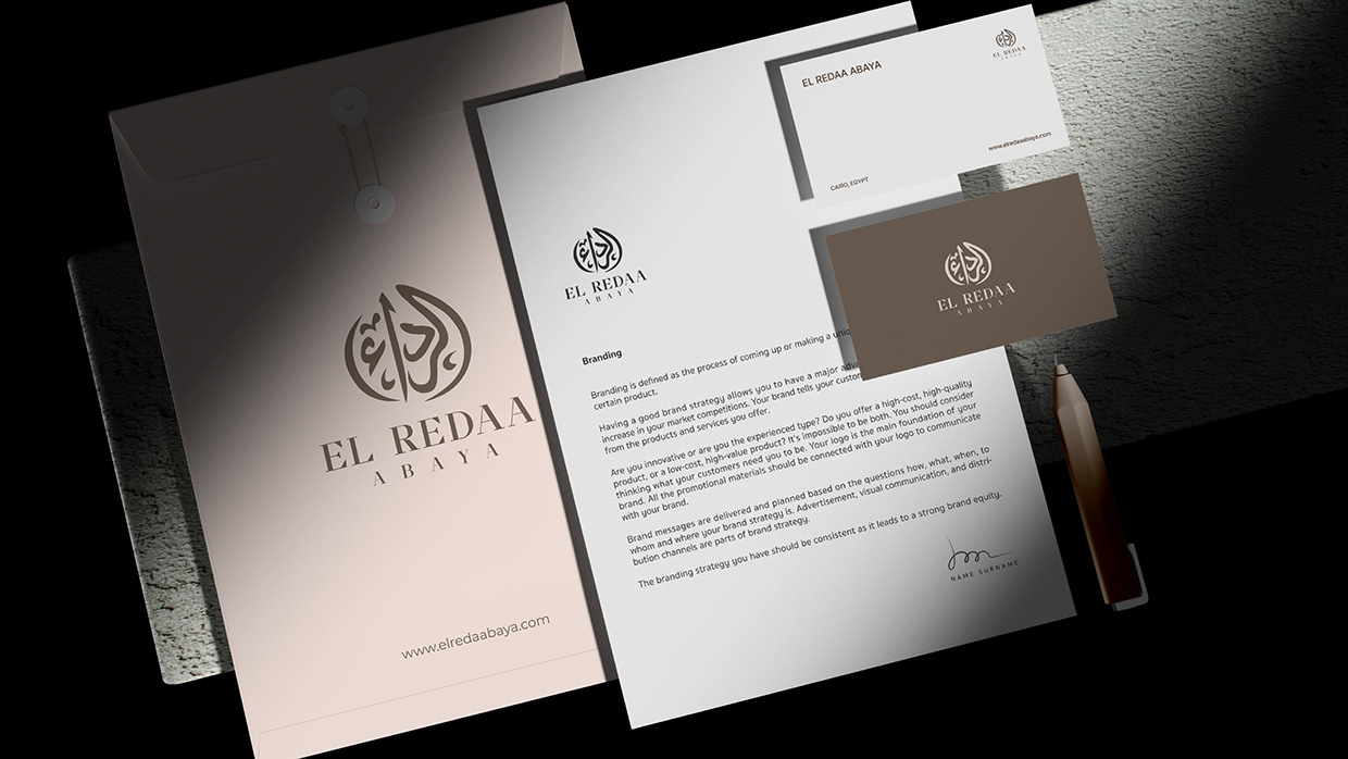 Women Abaya Logo Branding | Calligraphy Logo Image 32