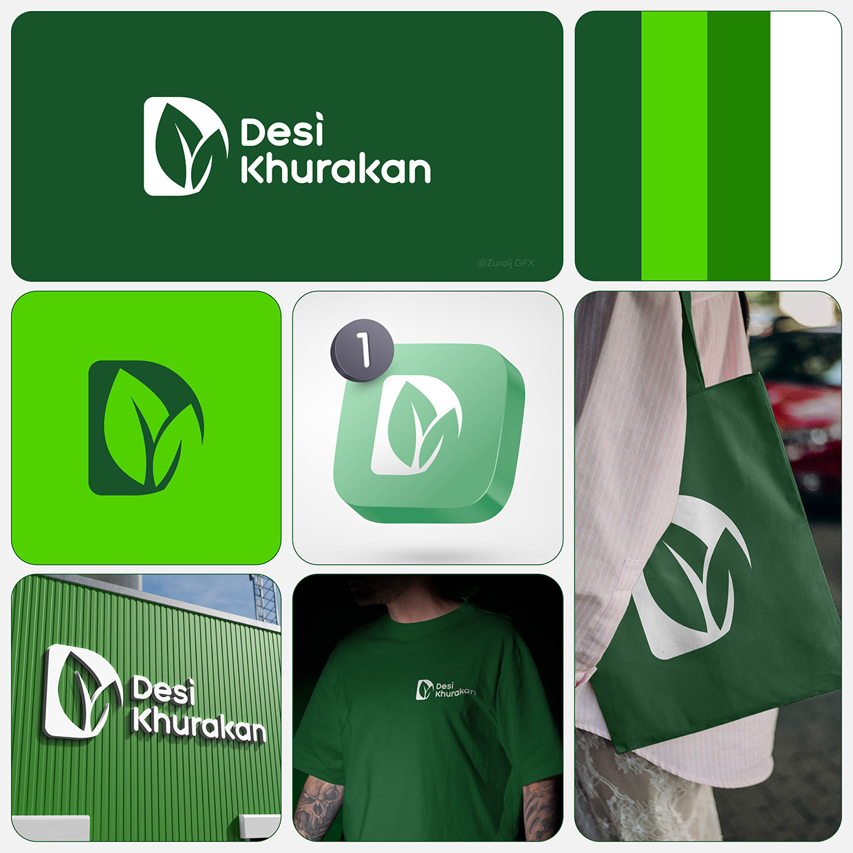 Desi Khurakan®️ - Organic Food Logo Branding Image 0