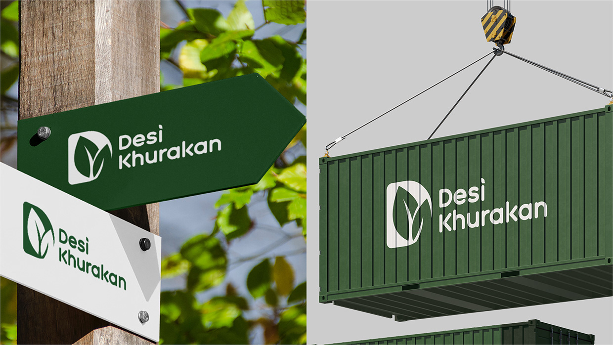 Desi Khurakan®️ - Organic Food Logo Branding Image 5