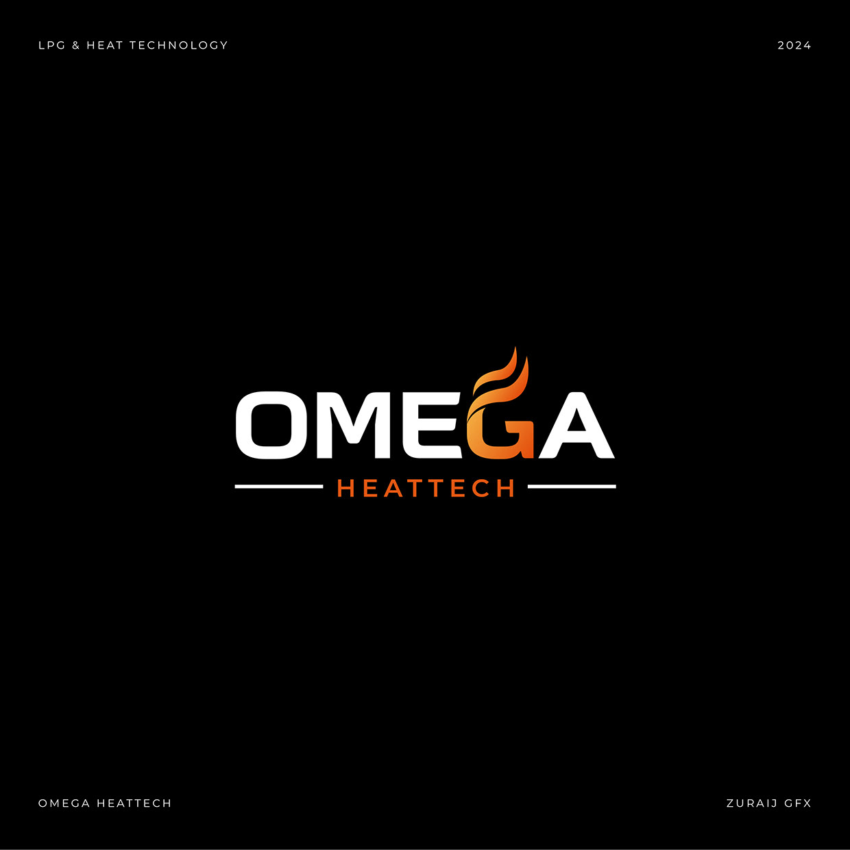 Gas Company Logo Branding | Modern Typography Logo Image 1