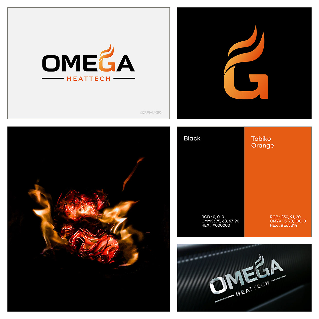 Gas Company Logo Branding | Modern Typography Logo Image 5