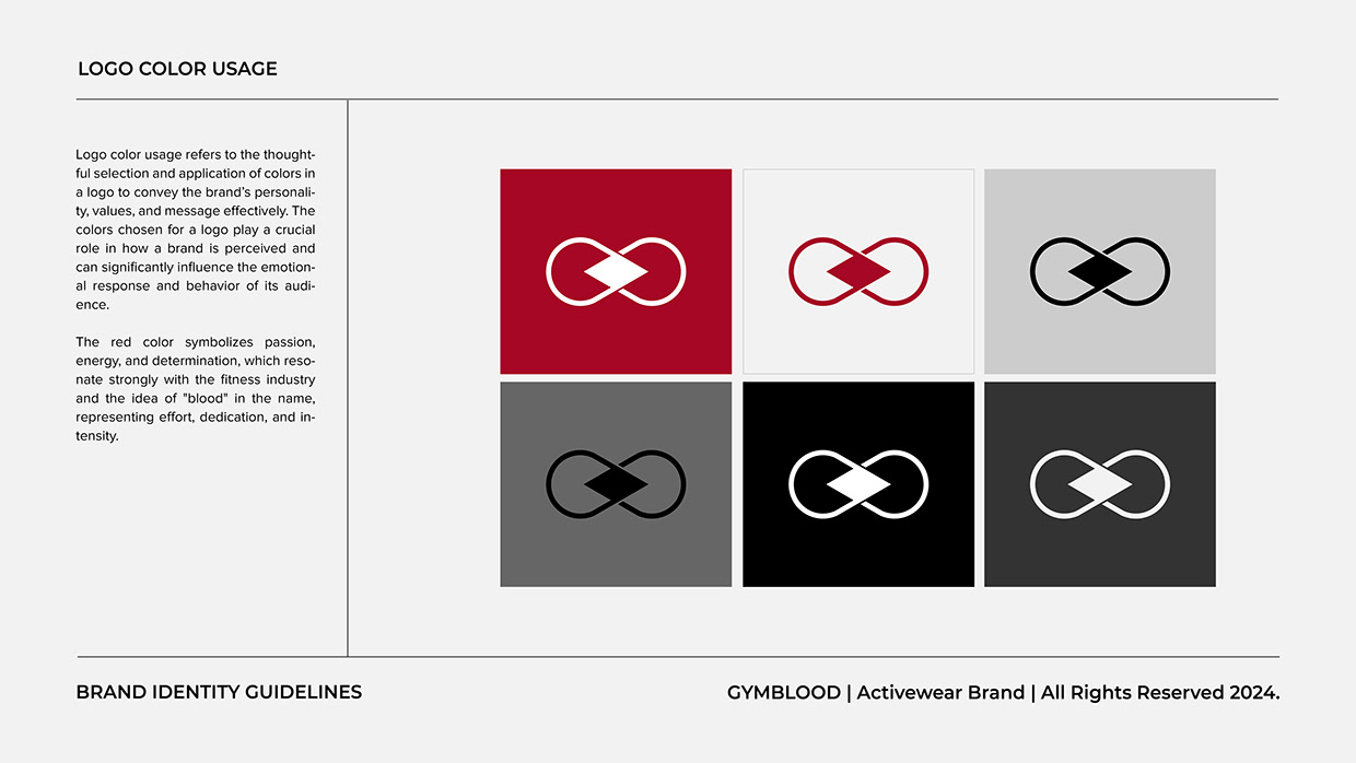 Activewear Logo Branding | Brand Identity Guidelines Image 6