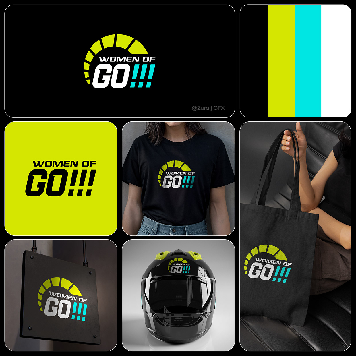 Women Motosports Logo | Sports Logo Branding Image 0