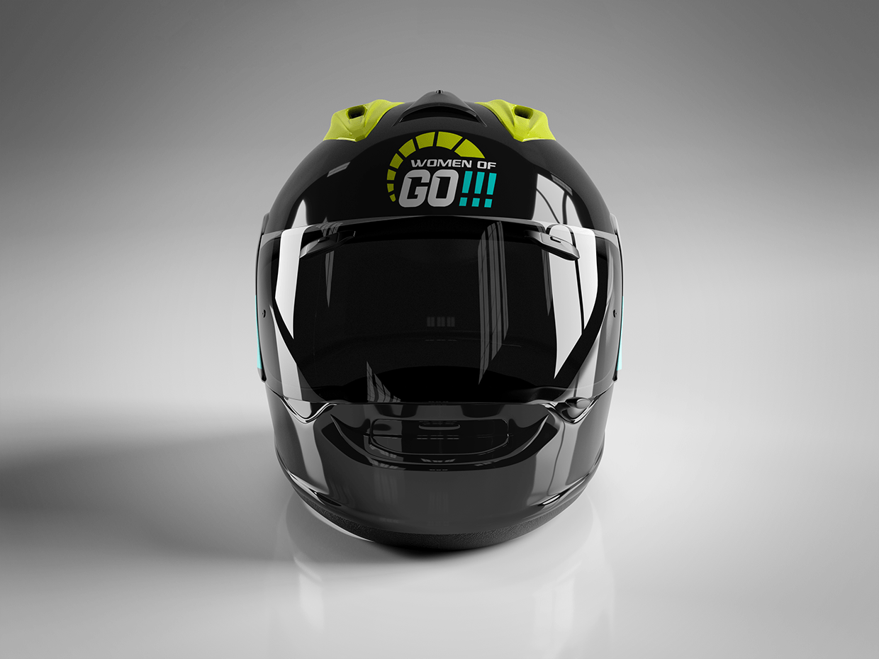 Women Motosports Logo | Sports Logo Branding Image 8
