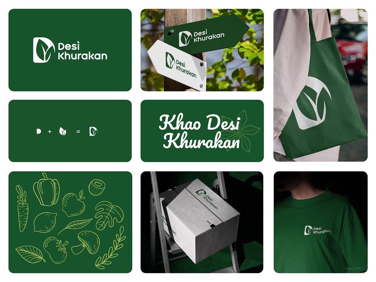 Organic Food Logo Branding