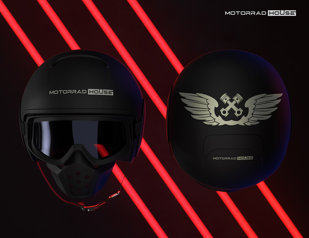 Motorrad House®️ | MotoSports Logo Branding Image 13