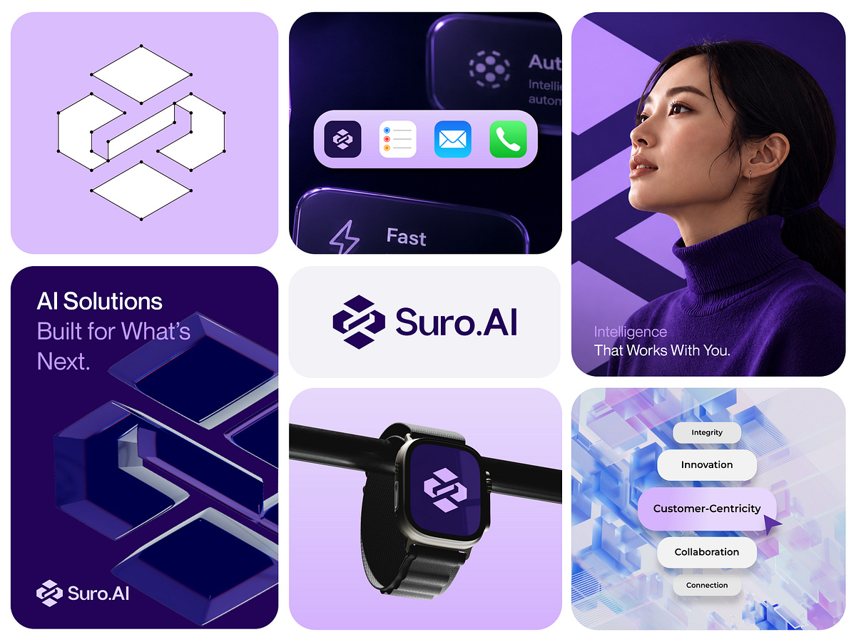 Modern AI & Technology Brand Identity Image 0