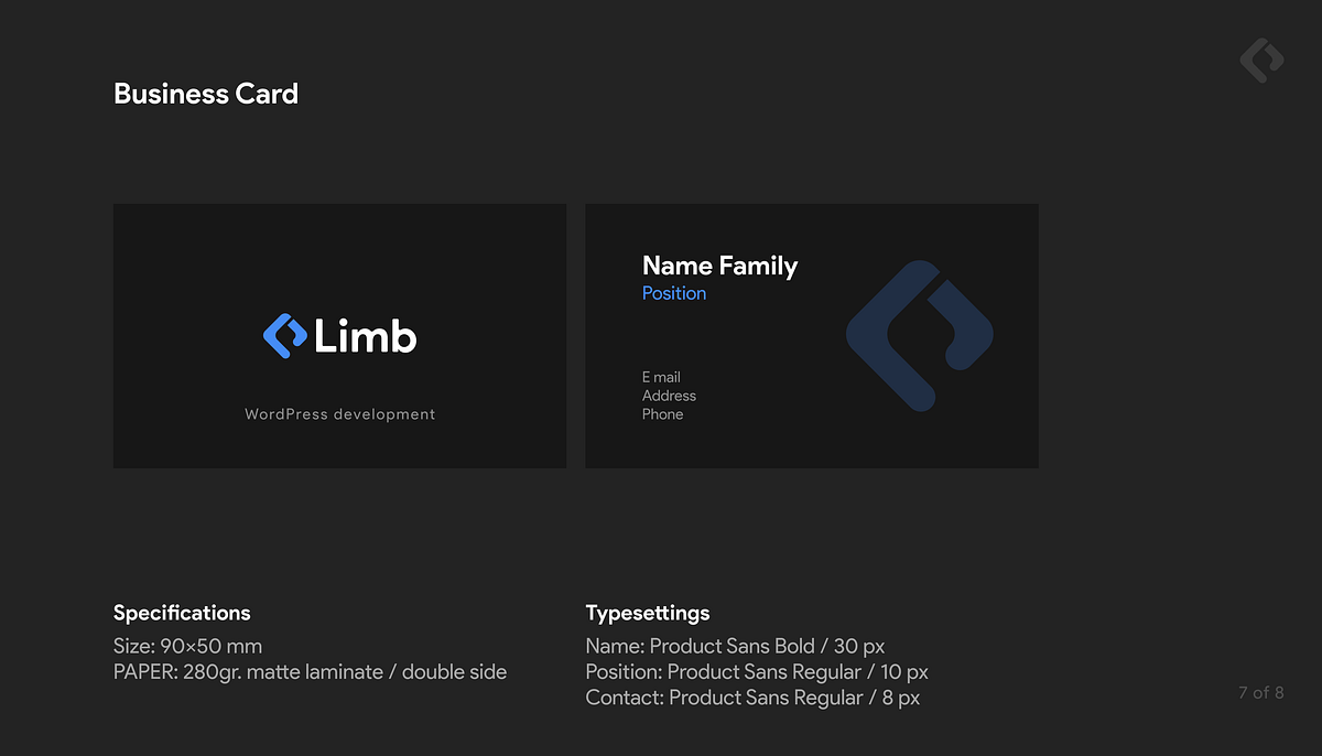 Branding for Development company: Limb Image 6