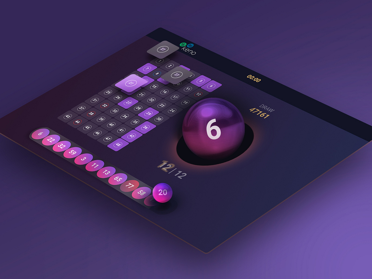 Lottery - Keno : for bet shop