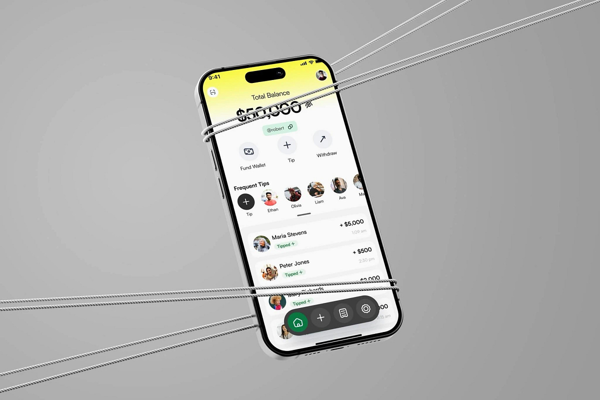 Tap2Tip - Home Dashboard