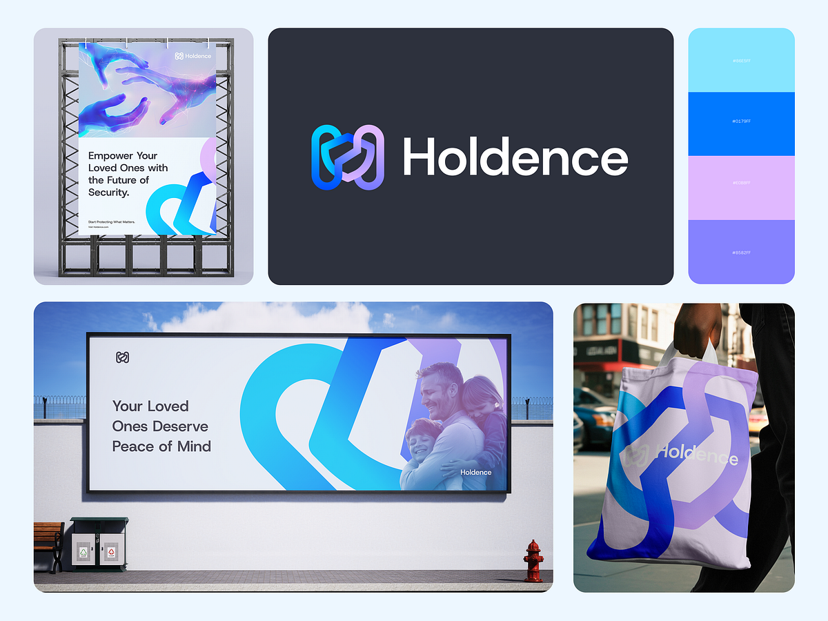 Logo, Digital Vault, Future Security, Trust, Connection, H Logo