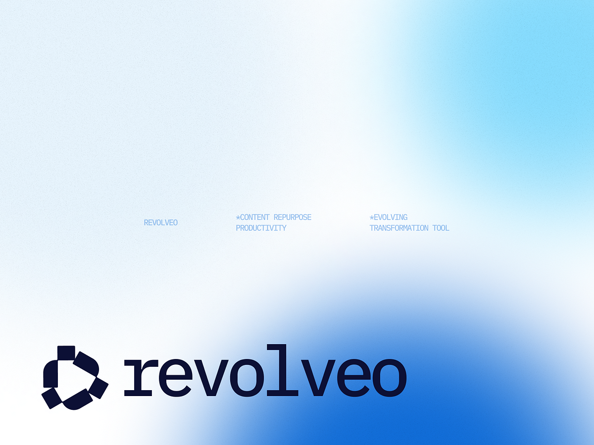 Logo For Content Repurposing Tool : Revolveo