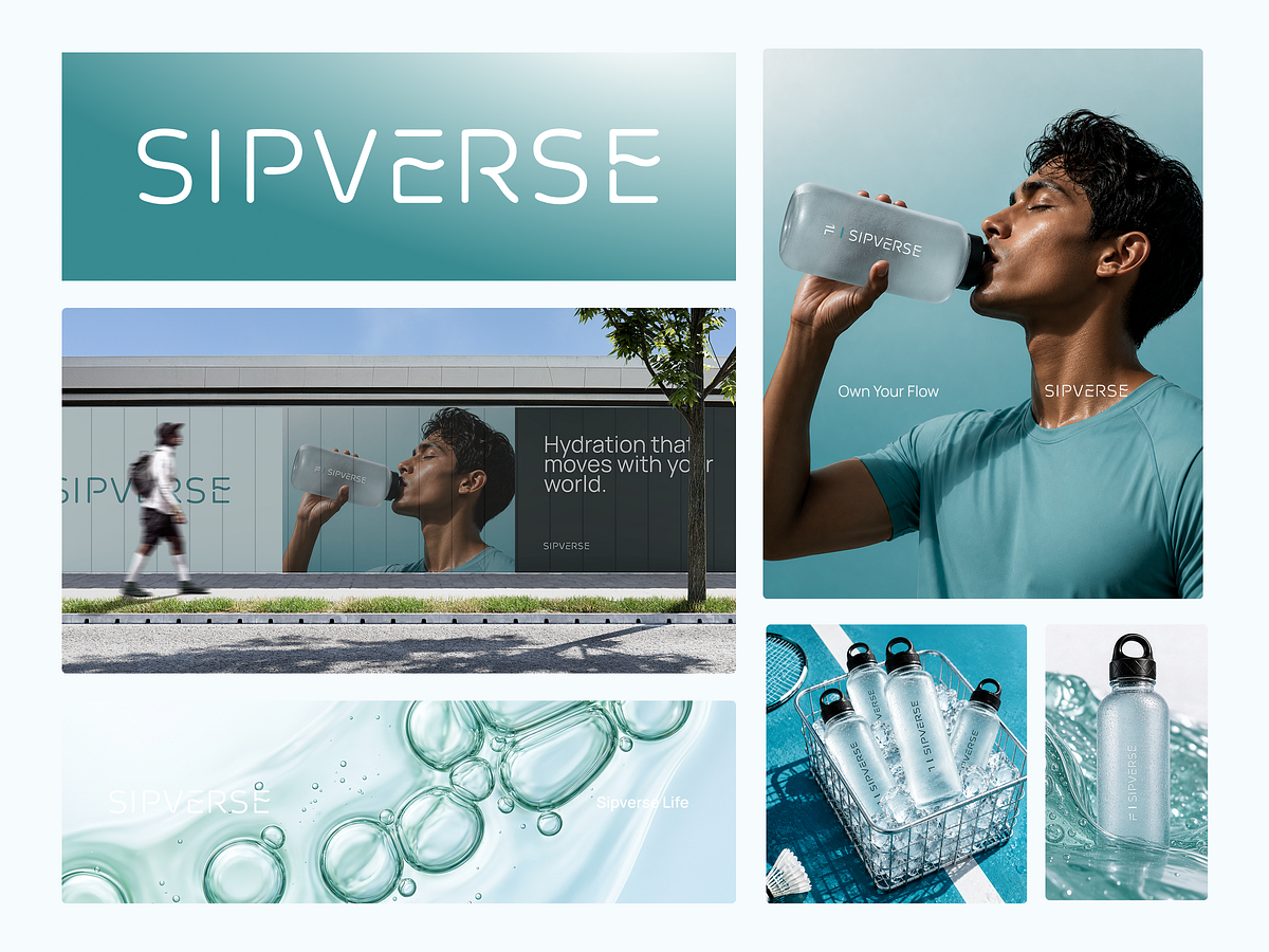 SIPVERSE | Modern Hydration Drinking Brand Exploration