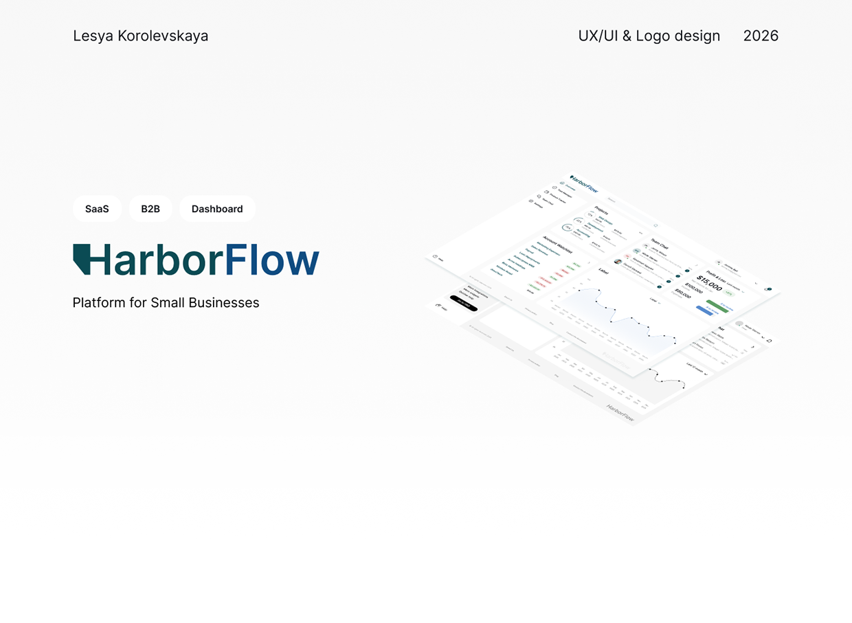 Dashboard | B2B SaaS | UX&UI + Logo design