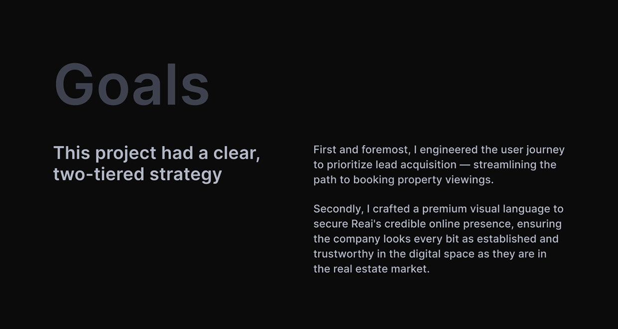 REAI | Corporate website for real estate agency Image 2