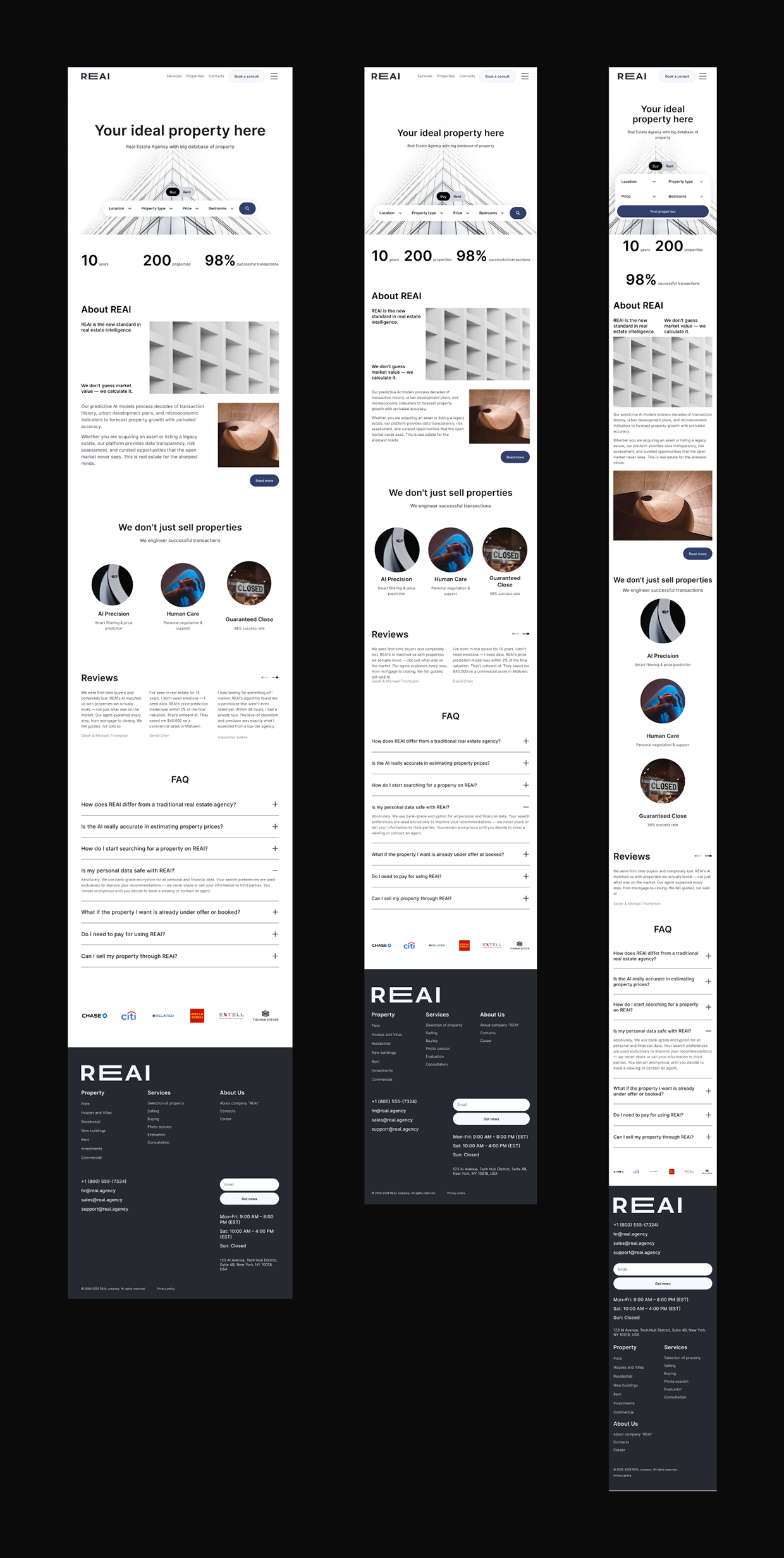 REAI | Corporate website for real estate agency Image 11