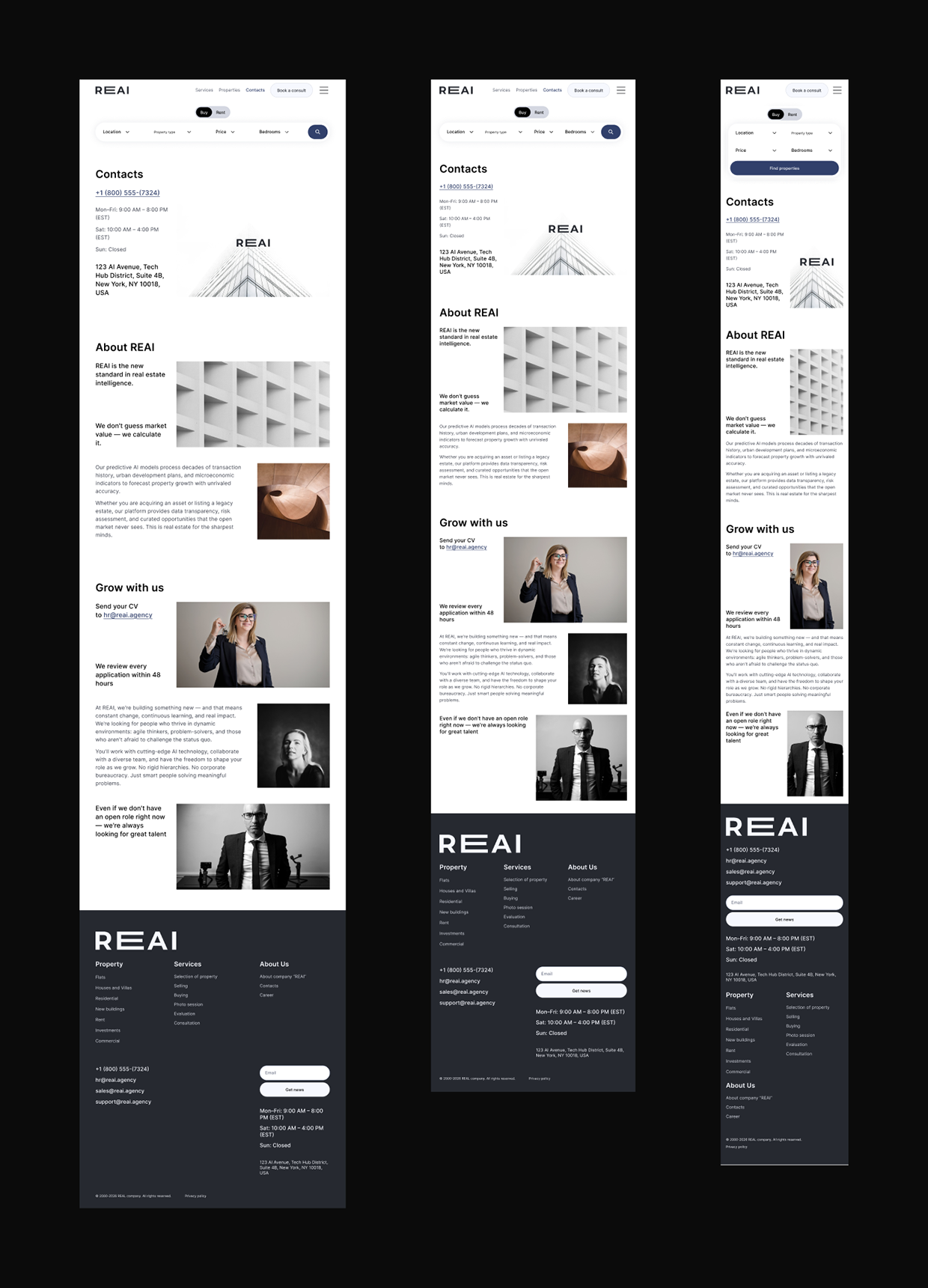 REAI | Corporate website for real estate agency Image 13