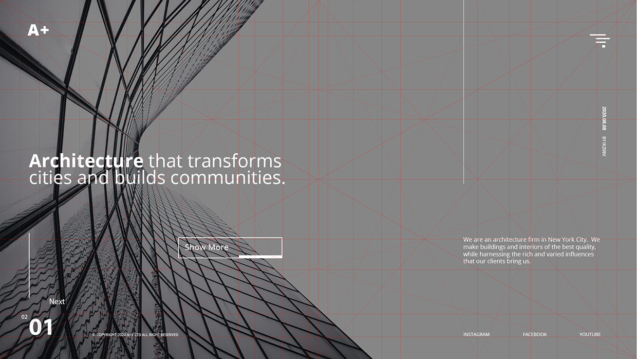A+Architecture - Minimalist Website Design for Modern Image 0