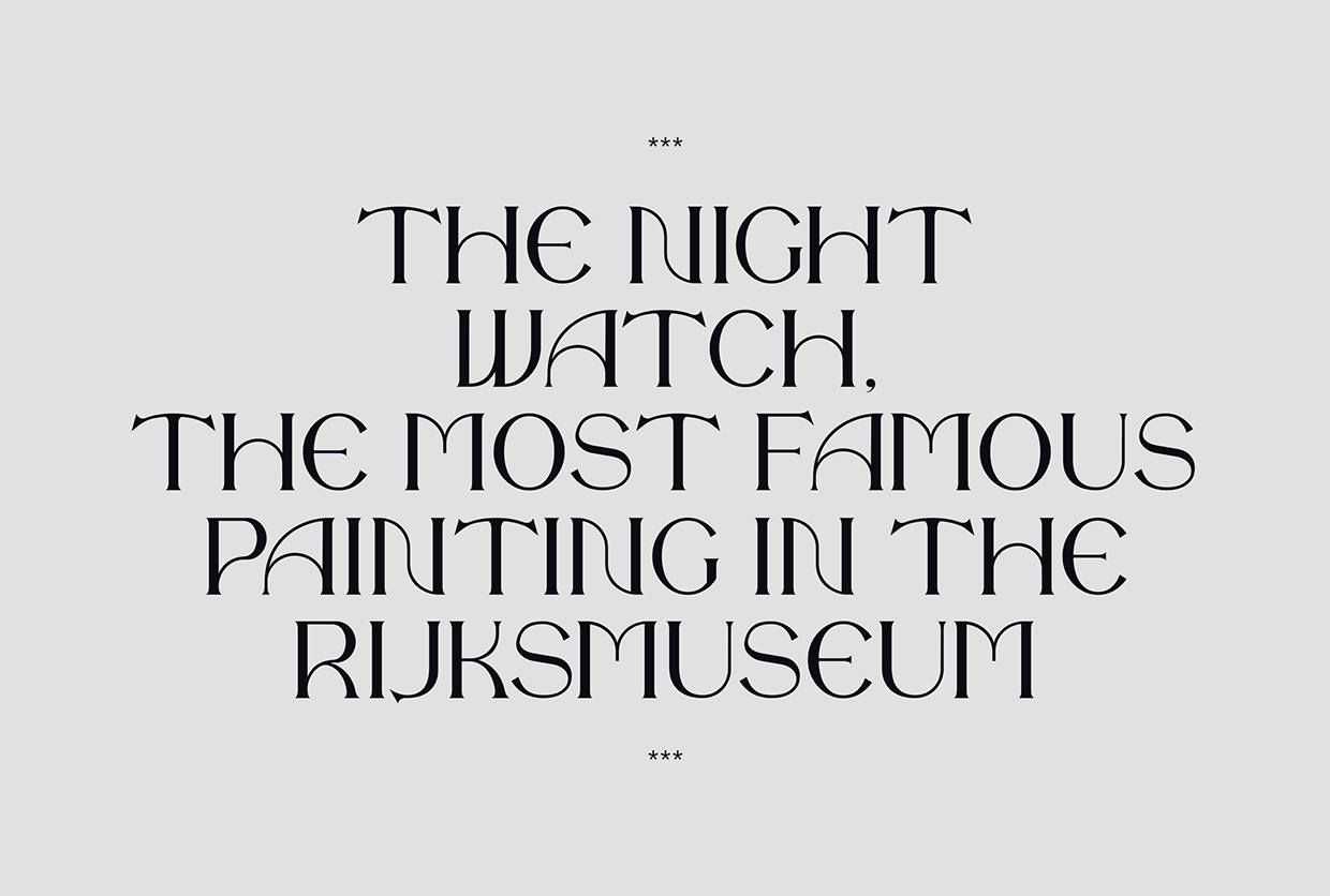 The Night Watch | Free Font Image 0
