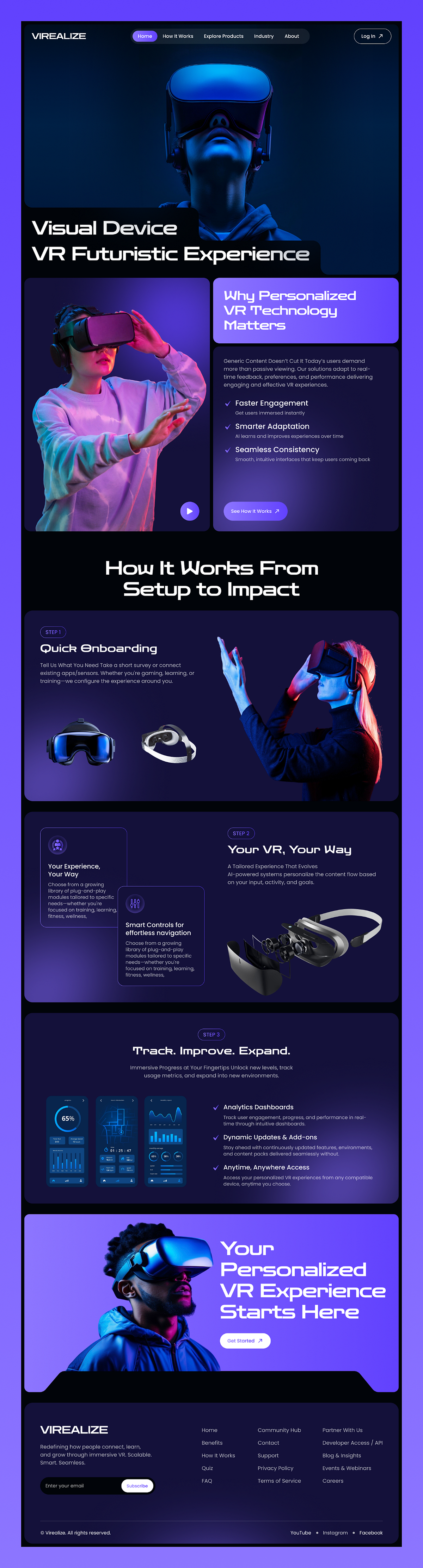 Futuristic Virtual Reality Website Concept Image 0