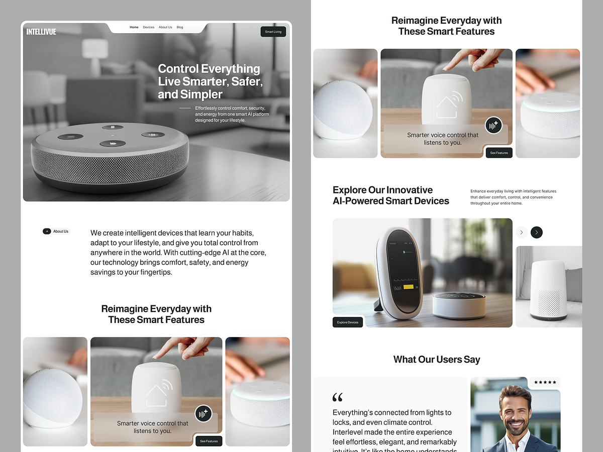 AI-Powered Smart Home Device – Intelligent Living Image 0