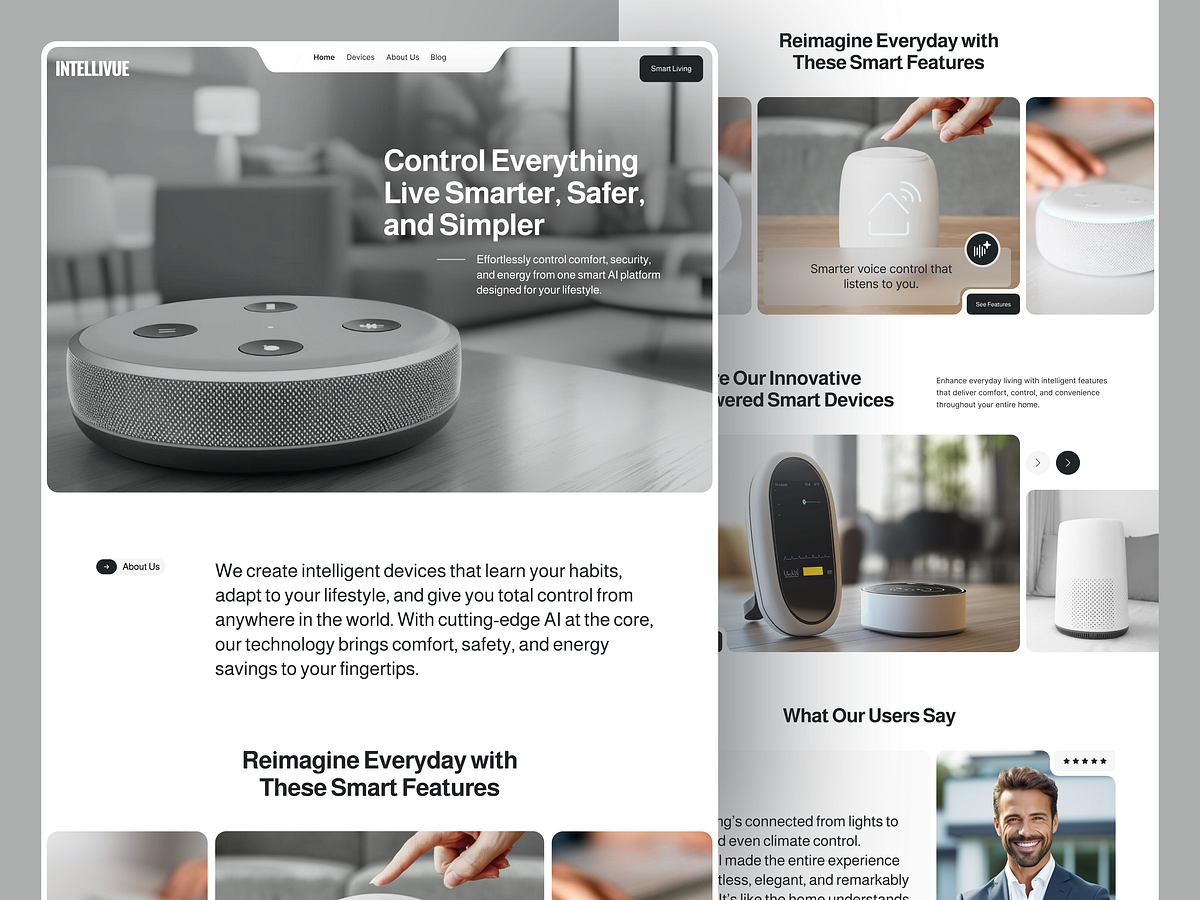 AI-Powered Smart Home Device – Intelligent Living Image 1