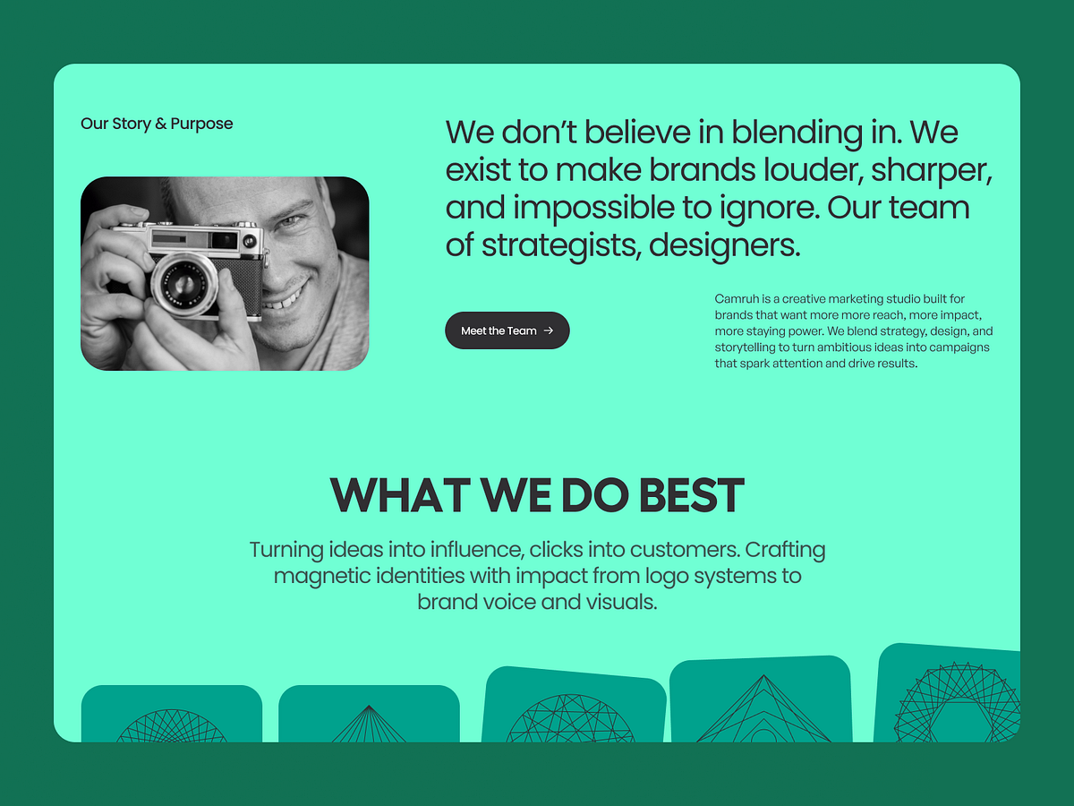 Modern Marketing Website UI Design for Creative Digital Agency Image 2