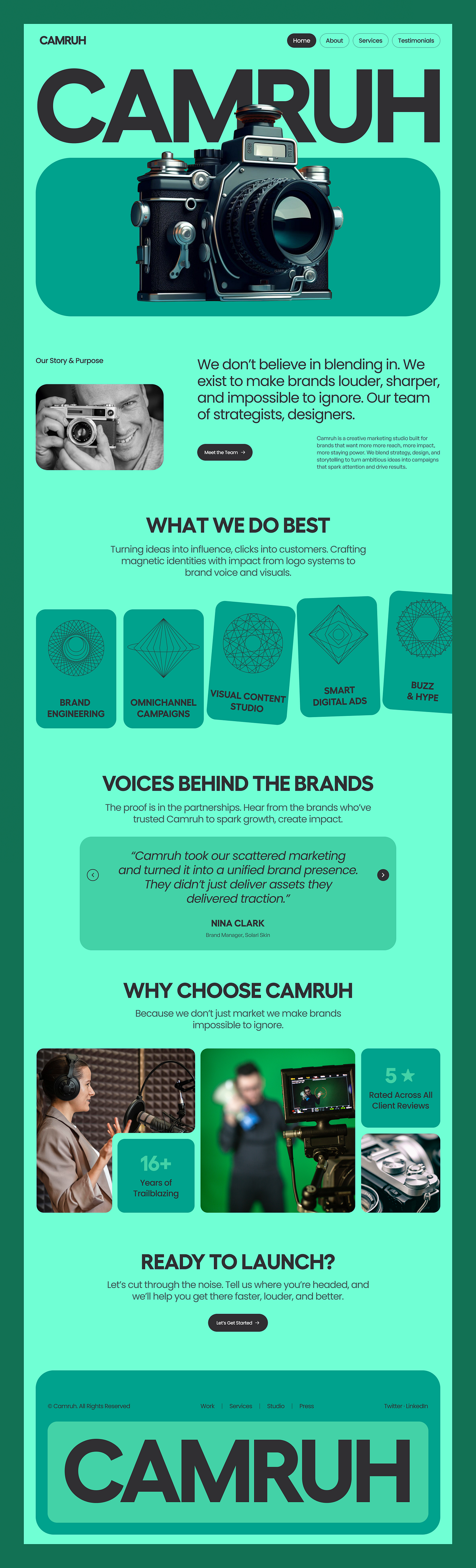 Modern Marketing Website UI Design for Creative Digital Agency Image 7