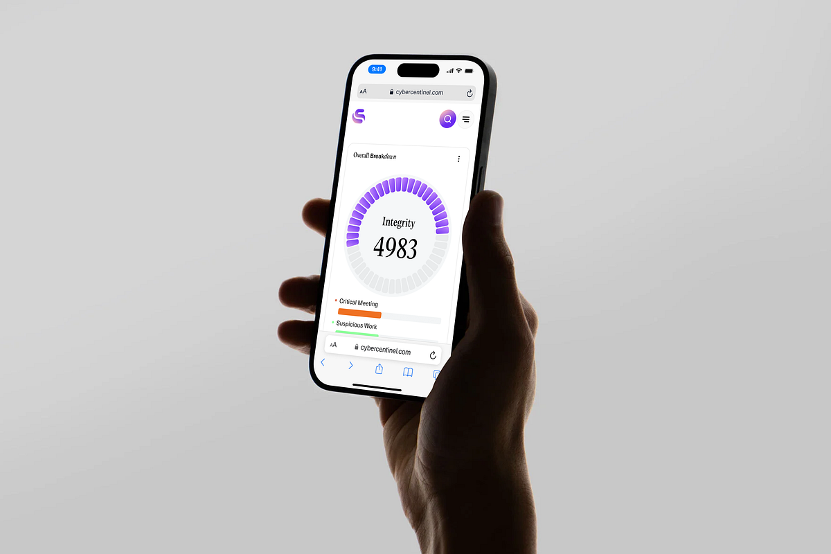 CyberSentinel — Cybersecurity SaaS Dashboard & Responsive Design Image 0