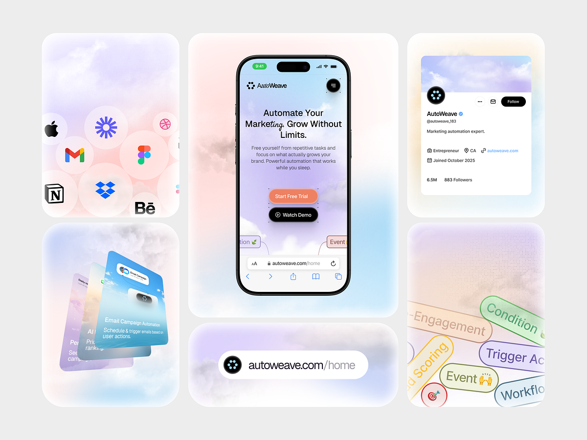 AutoWeave — Bento Grid Design